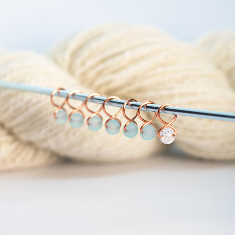 Blue Bird Makery SMALL 7 SNAG-FREE STITCH MARKERS