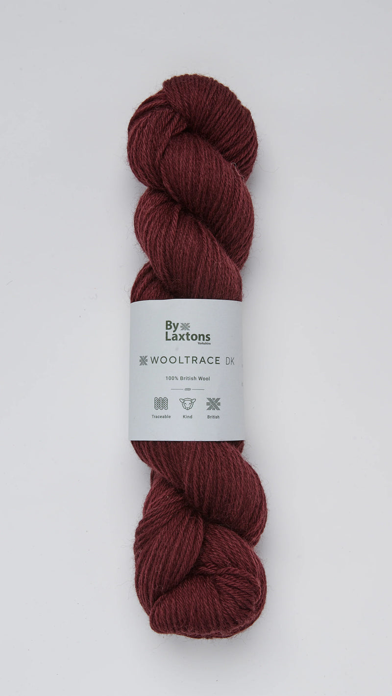 Beautiful-knitters-by-laxtons-wooltrace-dk-claret