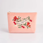 Fable England MIDSUMMER DREAM CHERRY VELVET POUCH