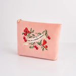 Fable England MIDSUMMER DREAM CHERRY VELVET POUCH