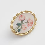 Fable England FRAMED ROSES BROOCH