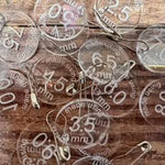 Market Town Yarns NEEDLE / HOOK SIZE REMINDER MARKERS