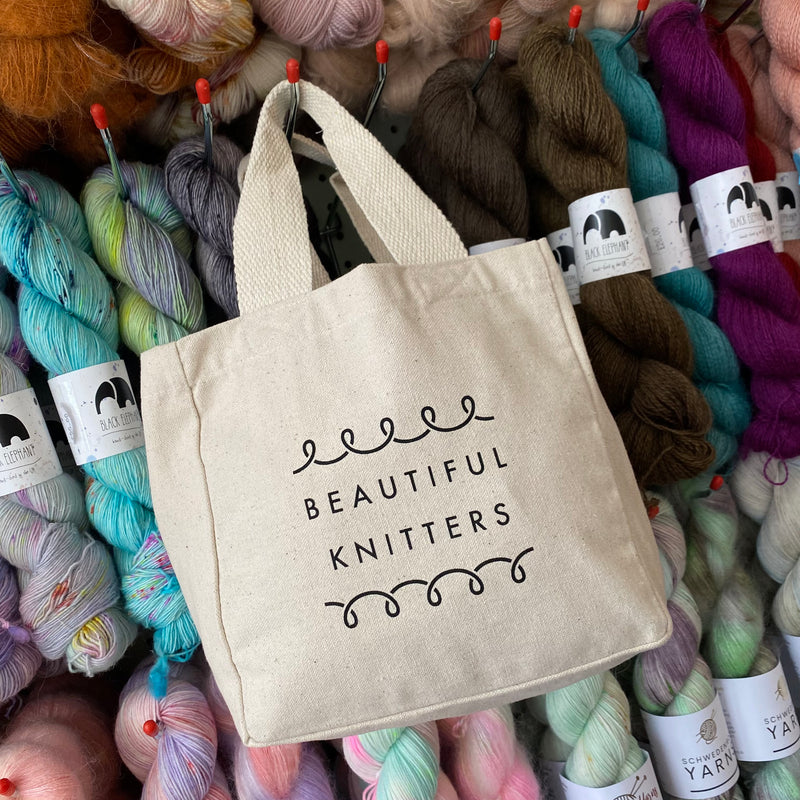 Beautiful Knitters COTTON CANVAS PROJECT BAG