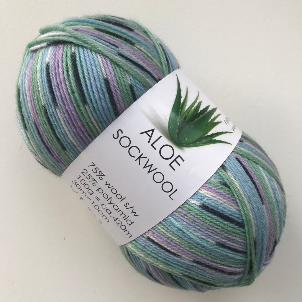 HjerteGarn ALOE SOCKWOOL - 5020 Multi - Beautiful Knitters