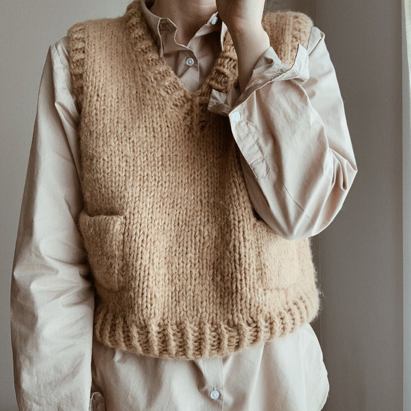 Gregoria Fibers MINERVA VEST PATTERN - [variant_title] - Beautiful Knitters