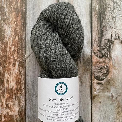 HjerteGarn NEW LIFE WOOL - 3030 Dark Grey - Beautiful Knitters