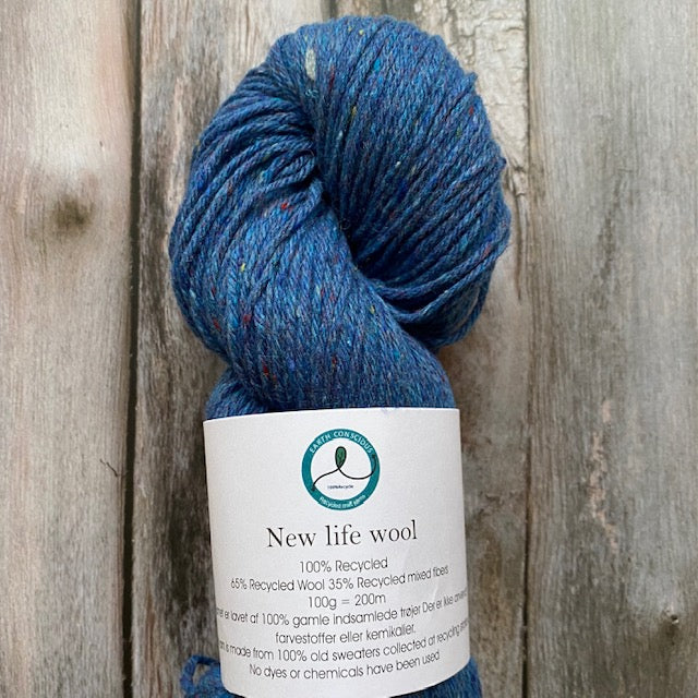 HjerteGarn NEW LIFE WOOL - 7130 Blue Jeans - Beautiful Knitters