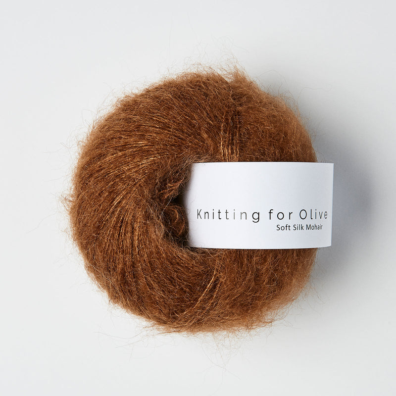Knitting for Olive SOFT SILK MOHAIR - Dark Cognac - Beautiful Knitters