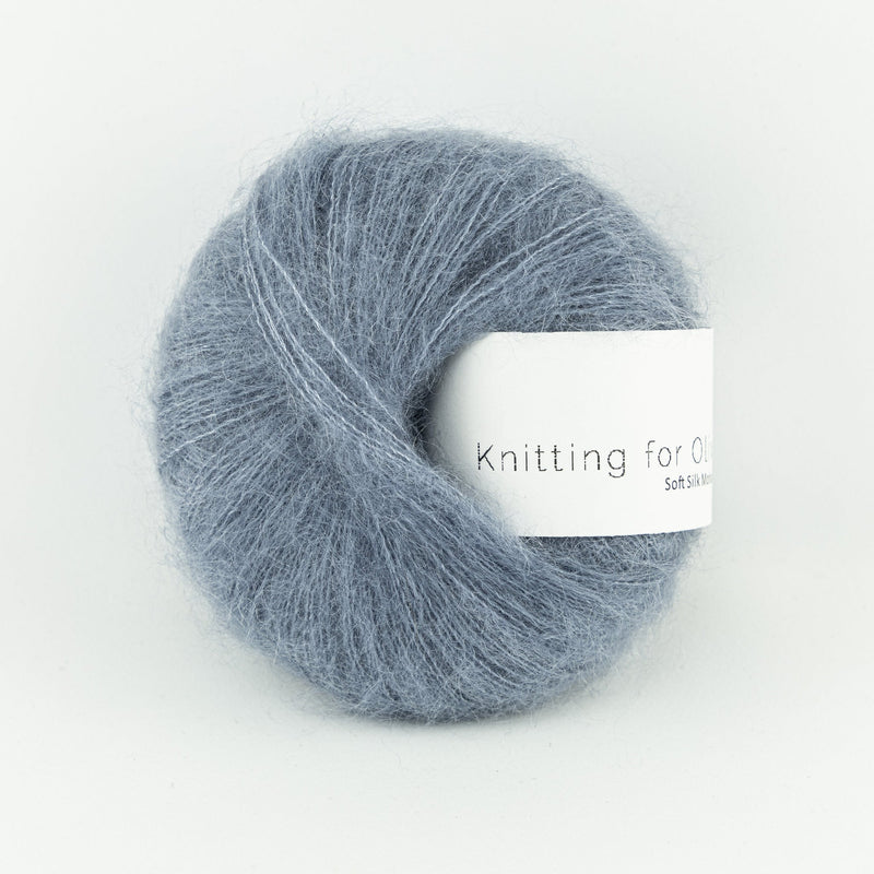 Knitting for Olive SOFT SILK MOHAIR - Dusty Dove Blue - Beautiful Knitters