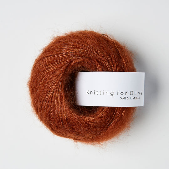 Knitting for Olive SOFT SILK MOHAIR - Rust - Beautiful Knitters