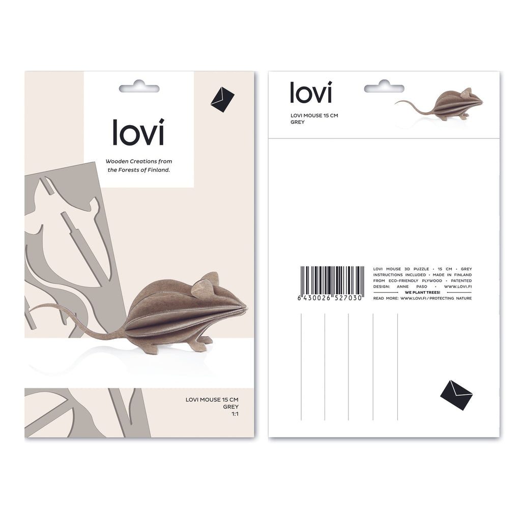 lovi MOUSE - Light Grey - Beautiful Knitters