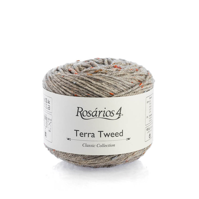 Rosarios4 TERRA TWEED - 01 Light Grey - Beautiful Knitters