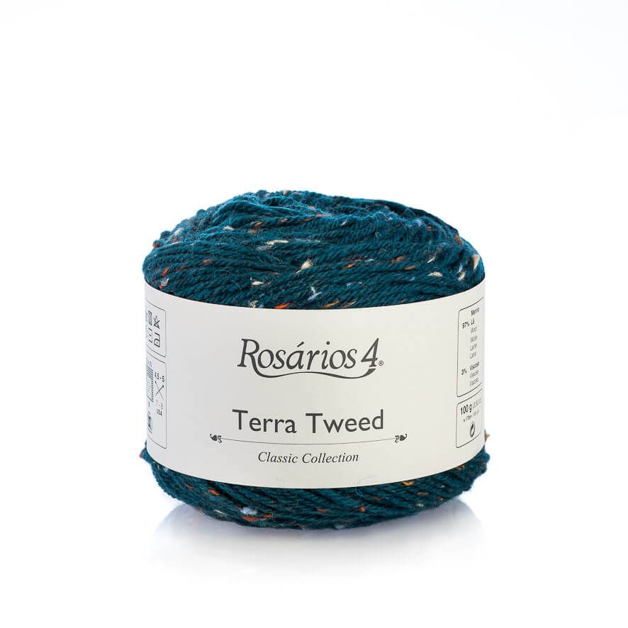 Rosarios4 TERRA TWEED - 19 Petrol Blue - Beautiful Knitters