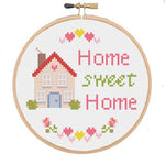 The Geeky Stitching Co CROSS STITCH KIT - Home Sweet Home - Beautiful Knitters