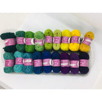 Wee County Yarns NOXAGONS COWL KIT - Greens and Purples - Beautiful Knitters