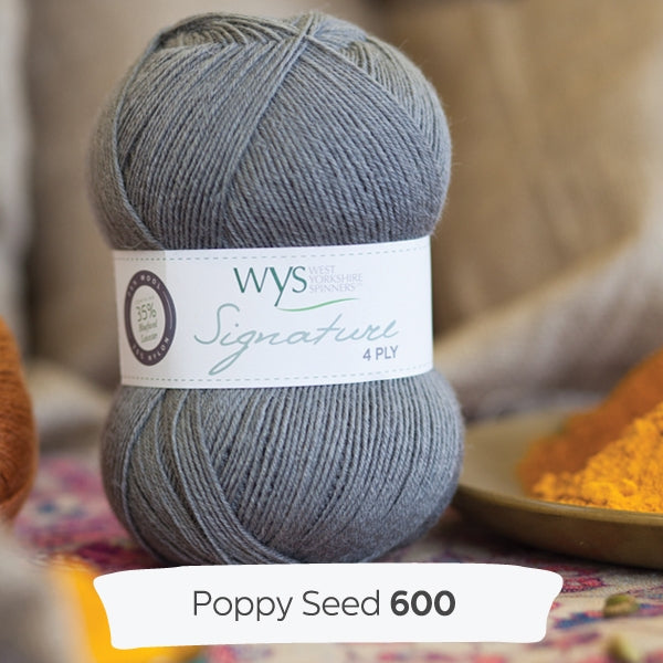 WYS SIGNATURE 4ply - Poppy Seed 600 - Beautiful Knitters